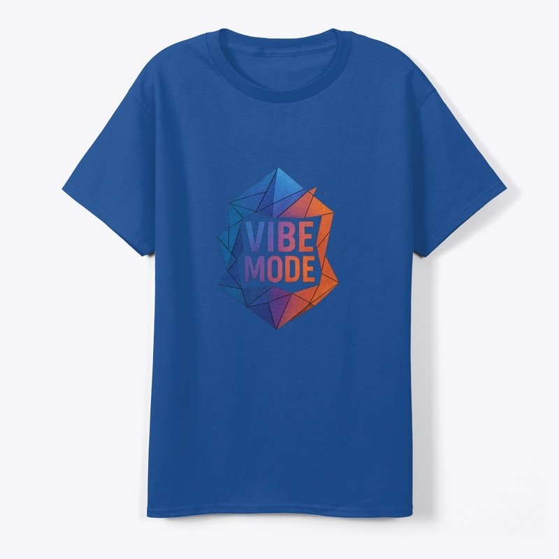 VIBE MODE Geometric Casual T-Shirt