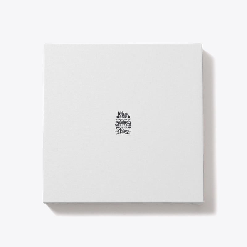 "When it rains look for stars" sticker