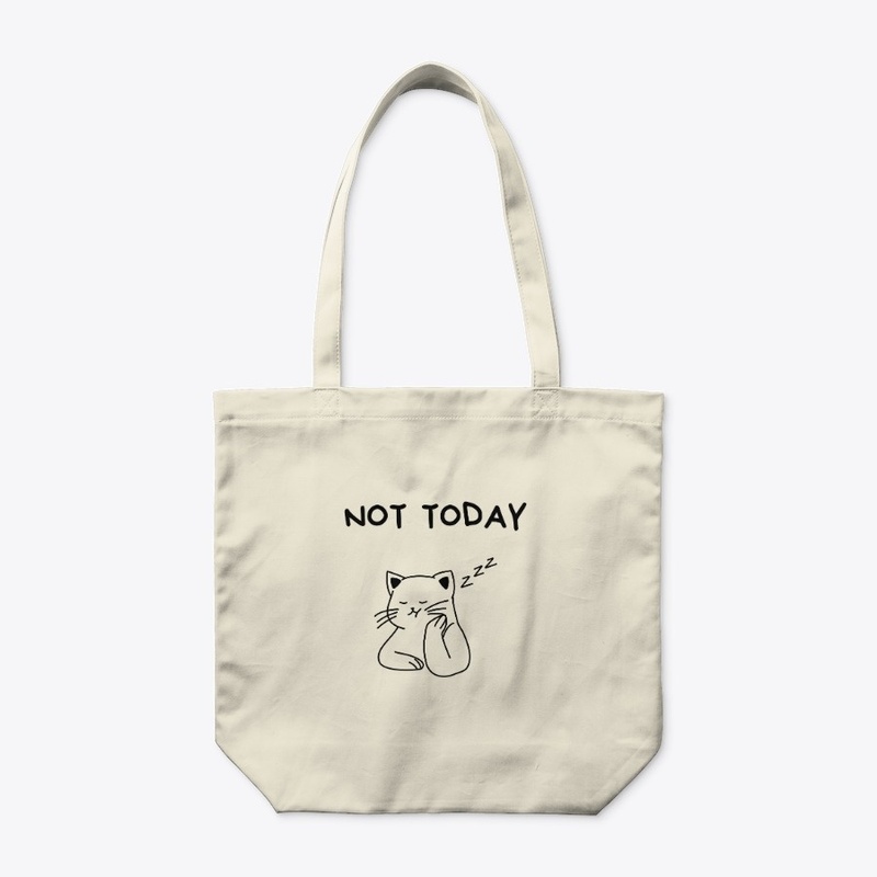 Lazy cat t-shirt - Not today