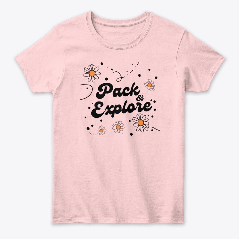 Pack & Explore Travel Tee"USA"UK