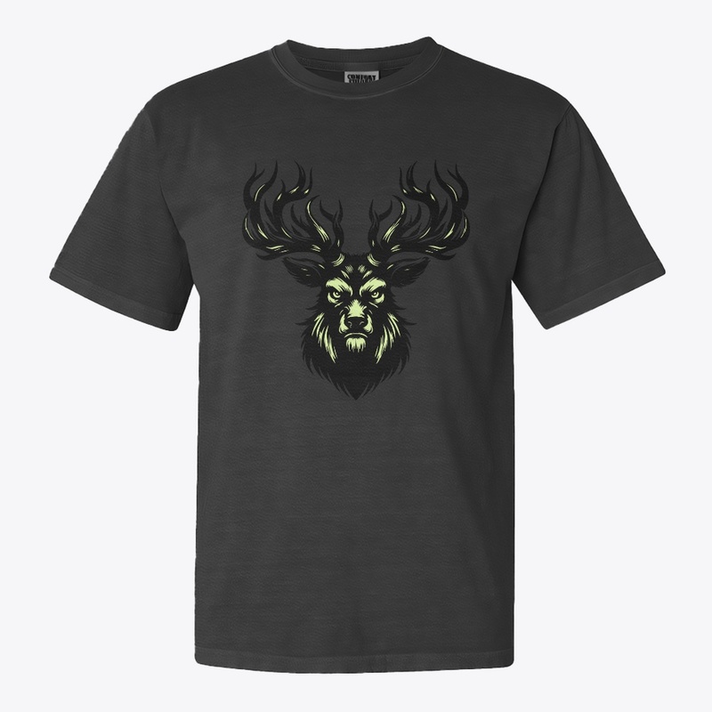 Angry Deer Head Graphic