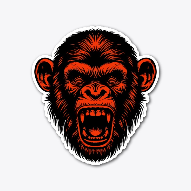 Bold Chimpanzee Graphic