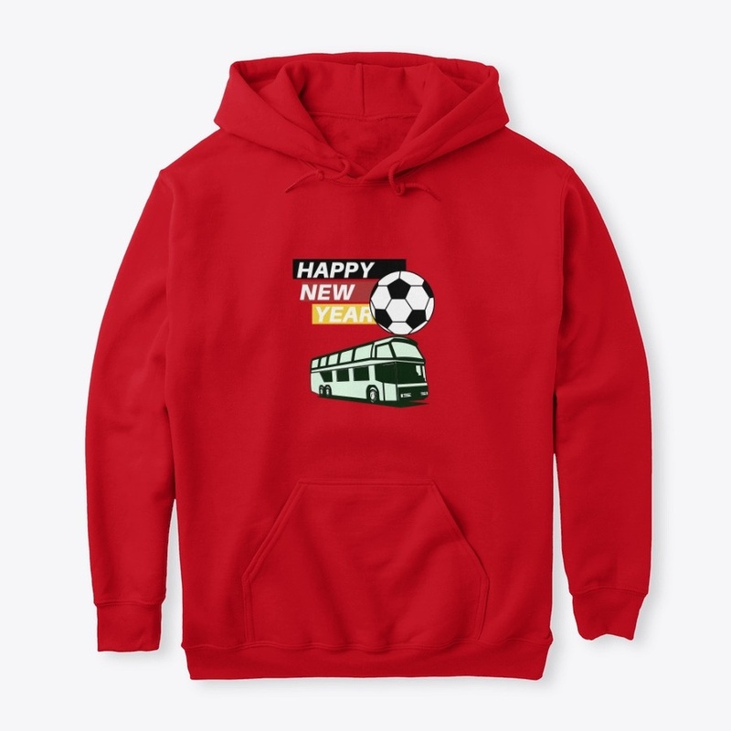 soccer ball year bus tee