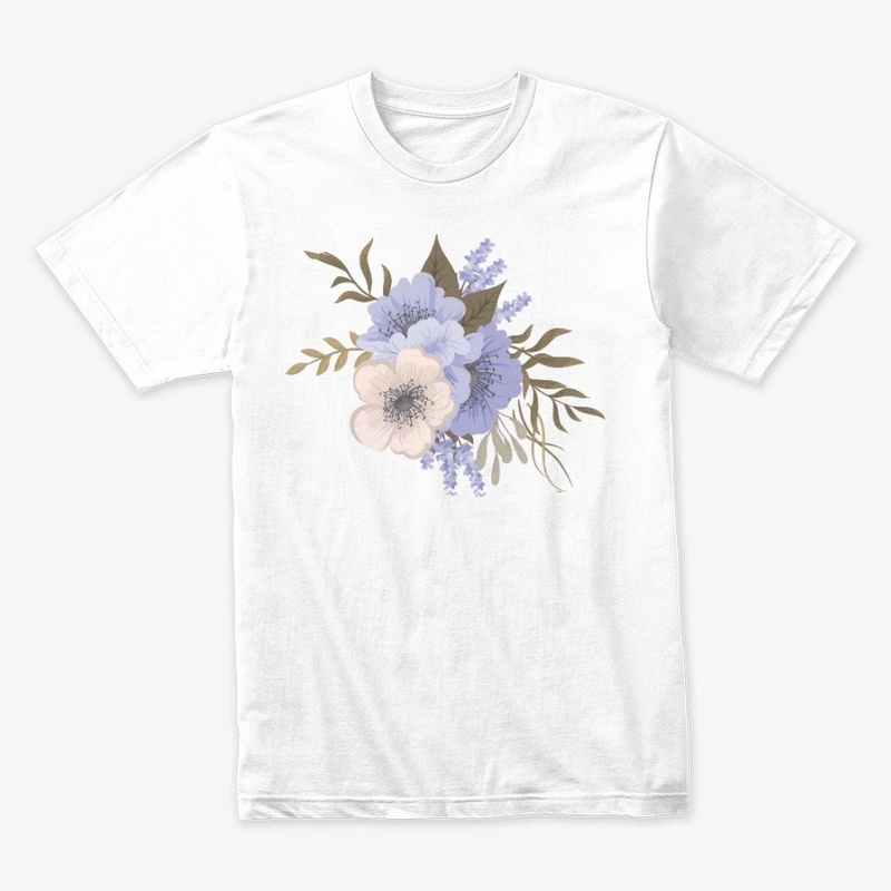 Realistic Blue Flower Design