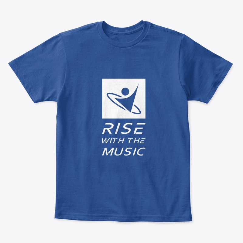 Rise With the Music Logo (White)