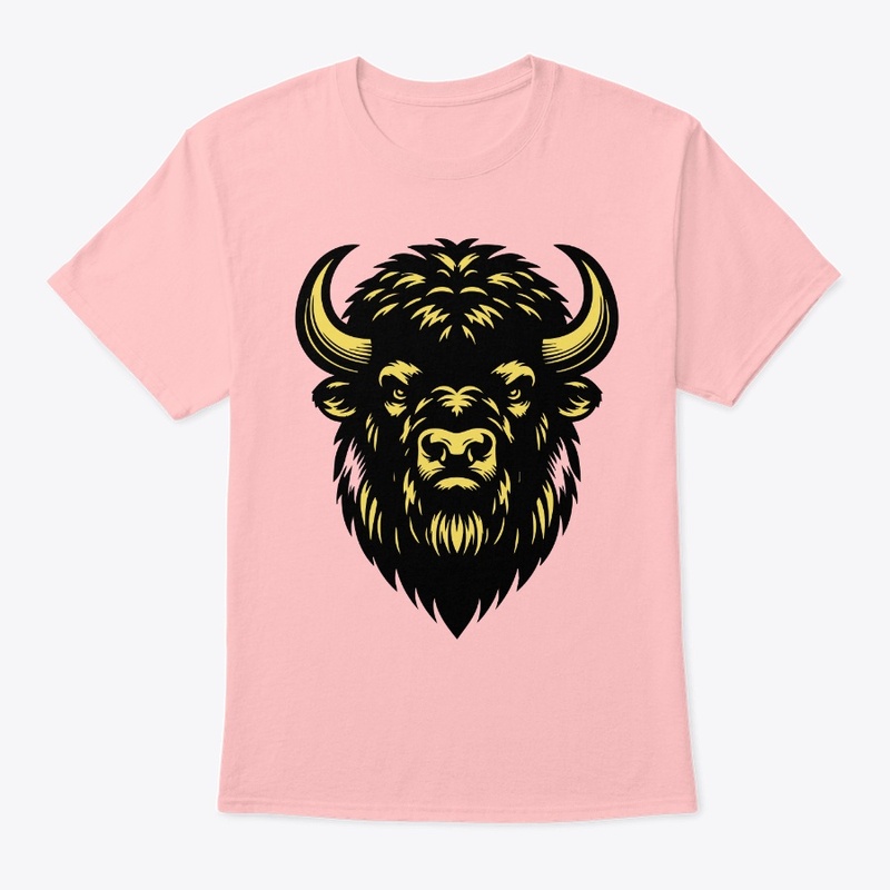 Angry Bison Head Design