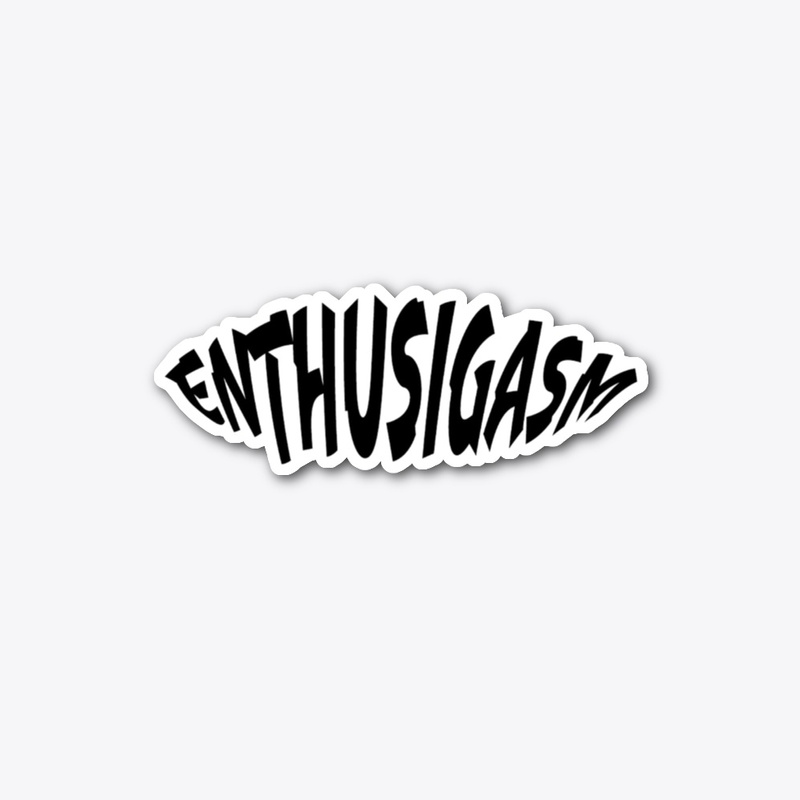 Enthusigasm Text Sticker