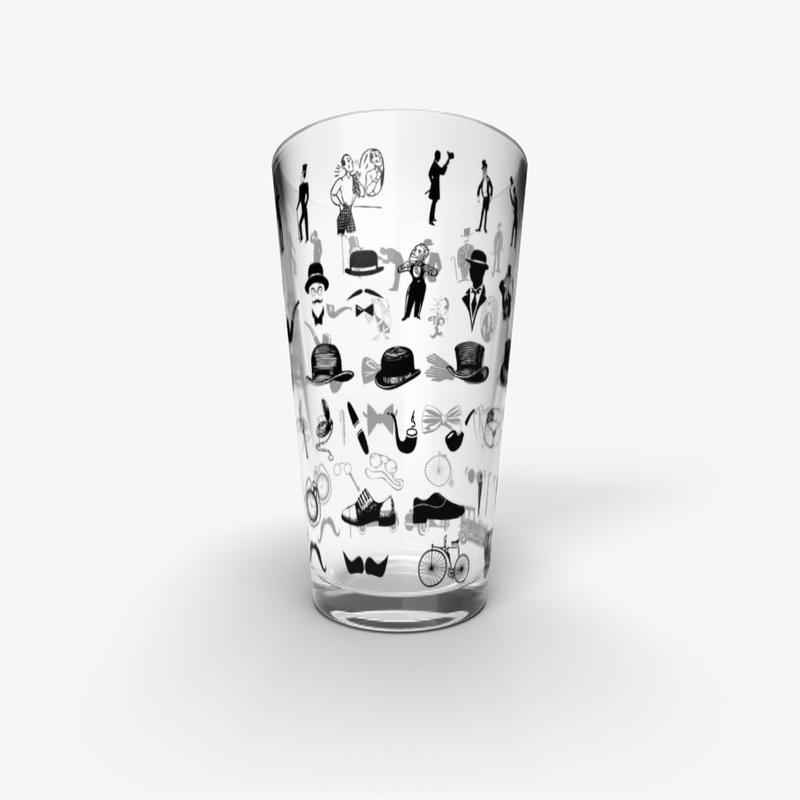 Gentleman Pint Glass