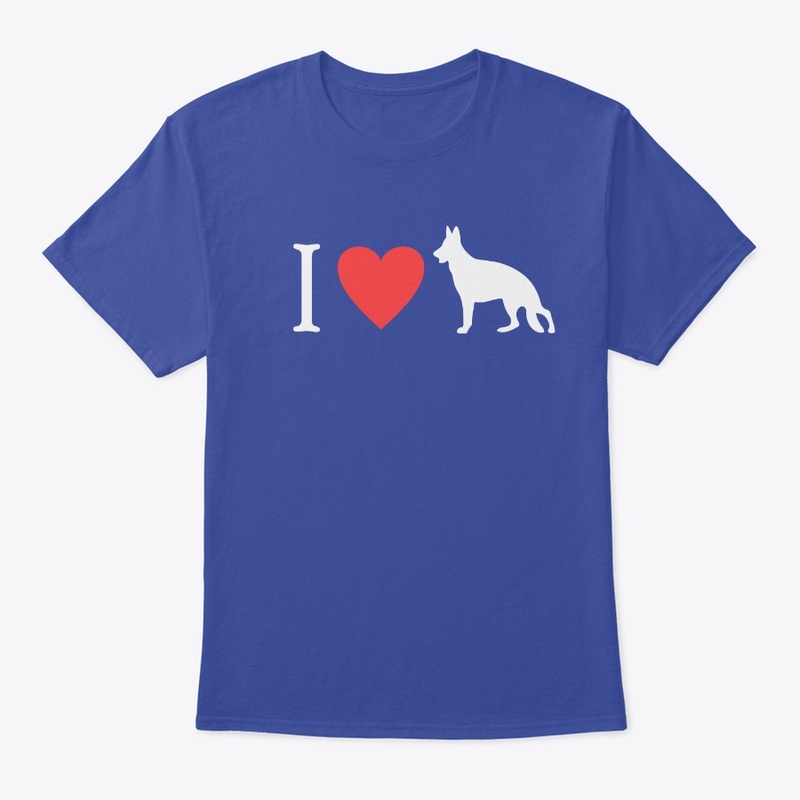 I love German Shepherds Red Heart 