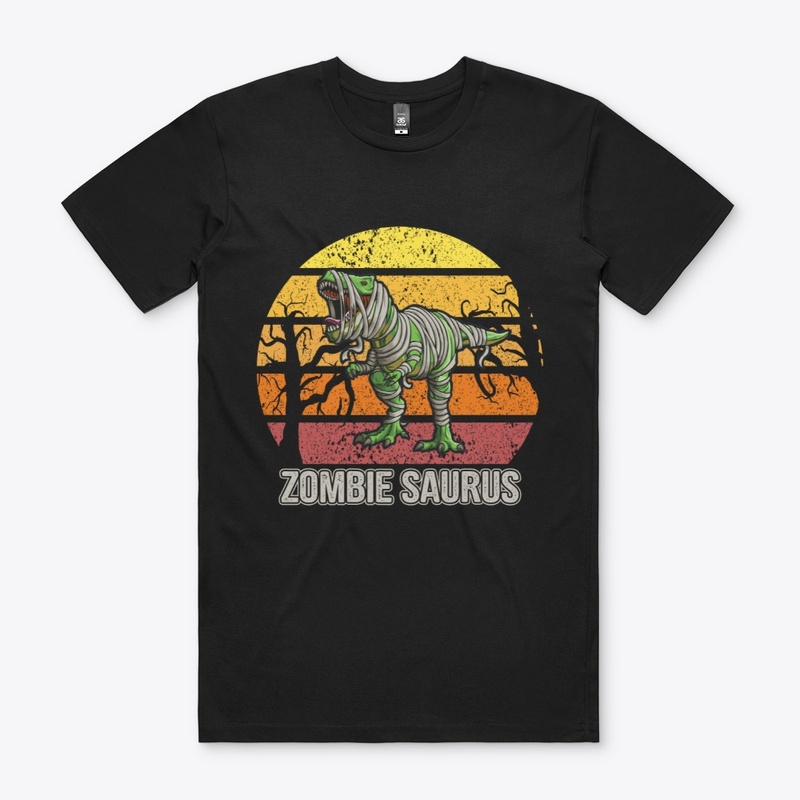Zombie Saurus Halloween Dinosaur T Rex