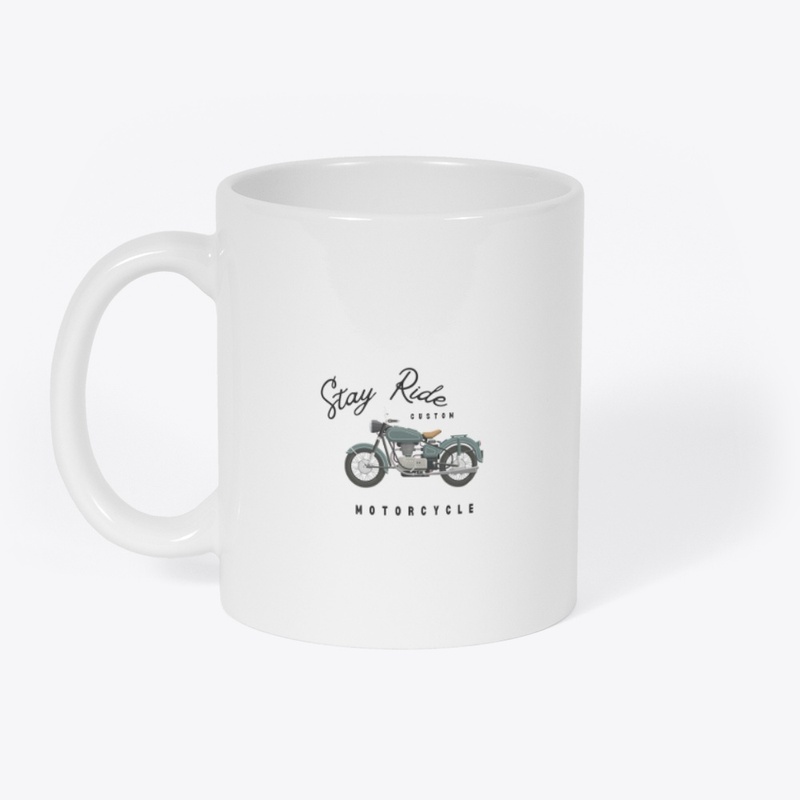 Stay ride custom motorcycle t-shirt