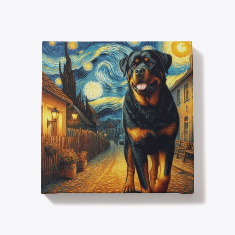 Rottweiler Starry Night