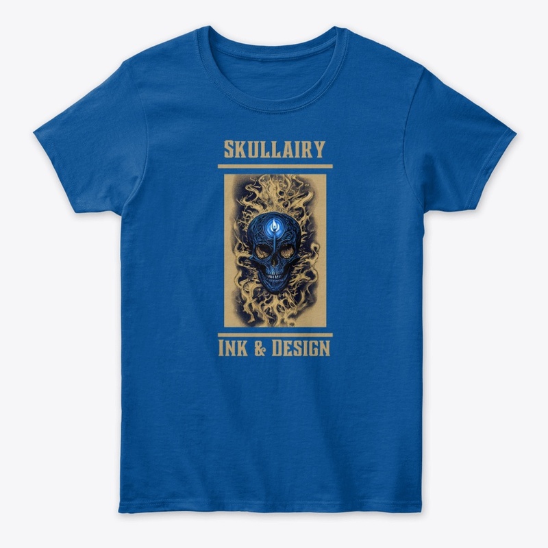Blue Skull Skullairy Graphic