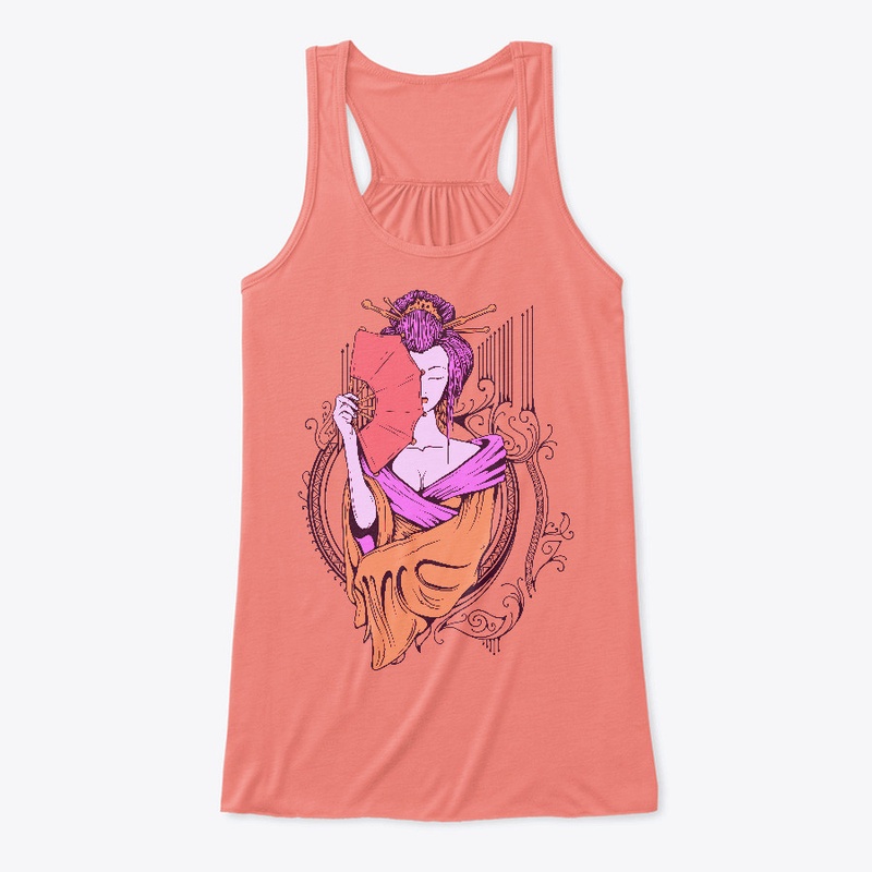KSQ t-shirt design-Lady Fan-1