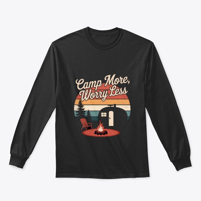 Camp More Worry Less, Vintage Camping