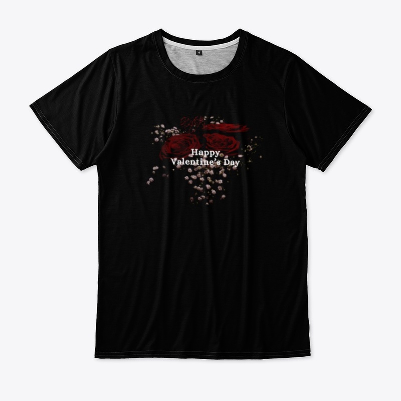 black elegant happy valentines day 