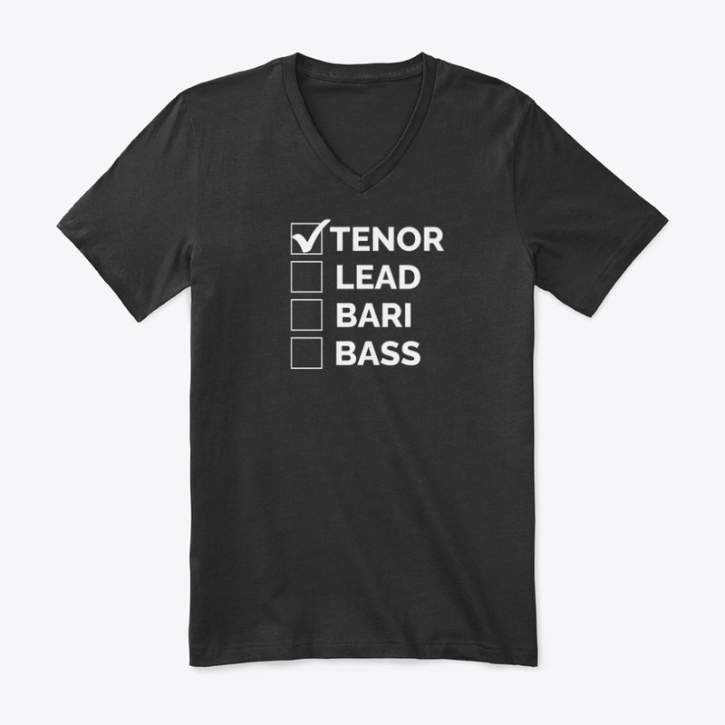 Block Tenor Check Mark White