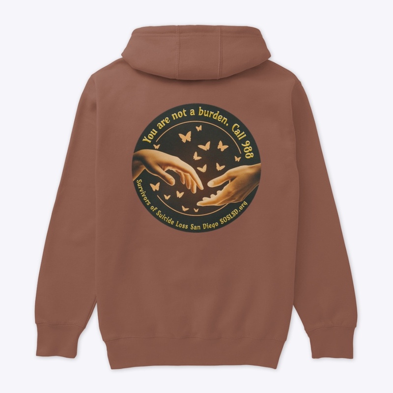 Butterfly touch pullover hoodie