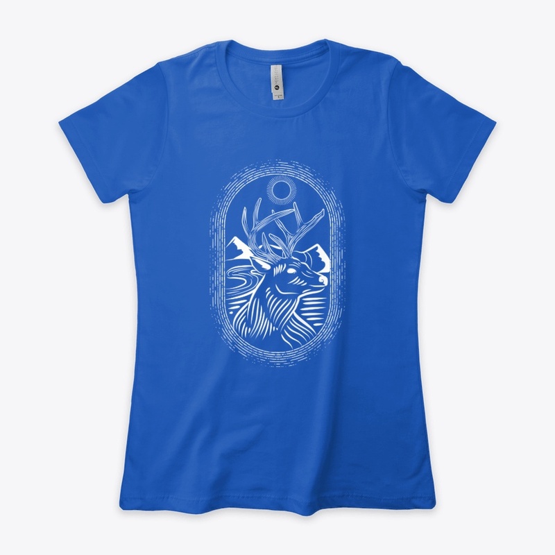 Deer in Mountains Nature Apparel