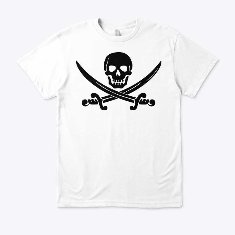 Skull pirate and sword design