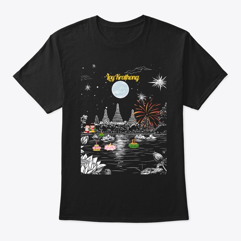 Loy krathong,T-shirt, Thai land