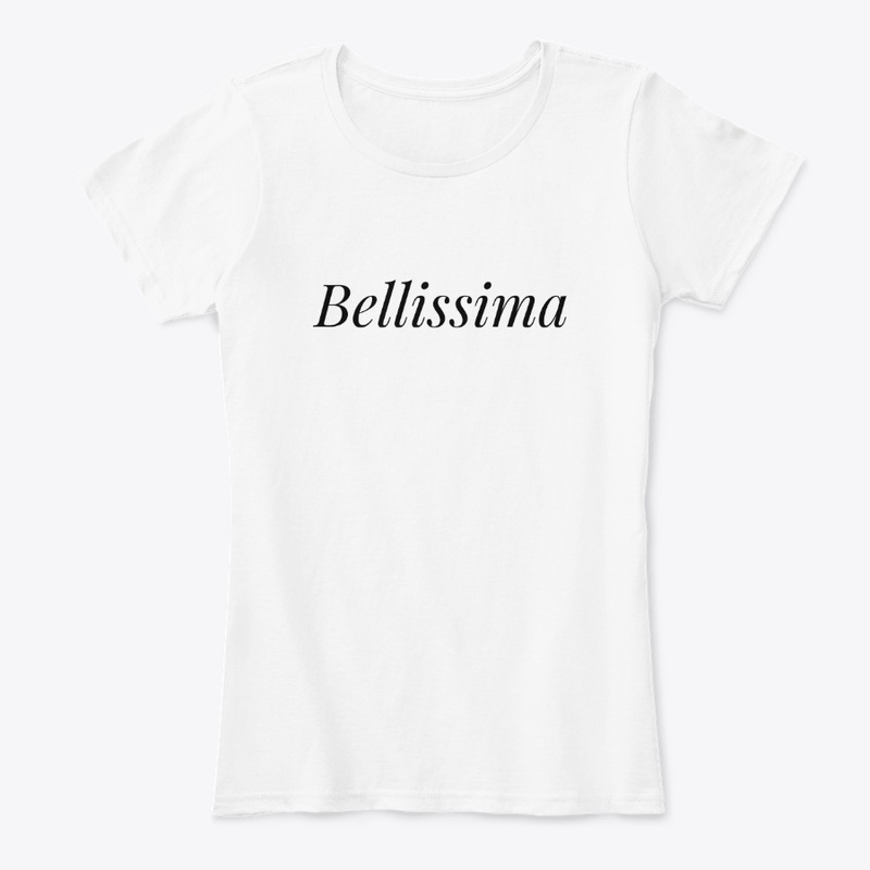 Quote t-shirt "Bellissima"