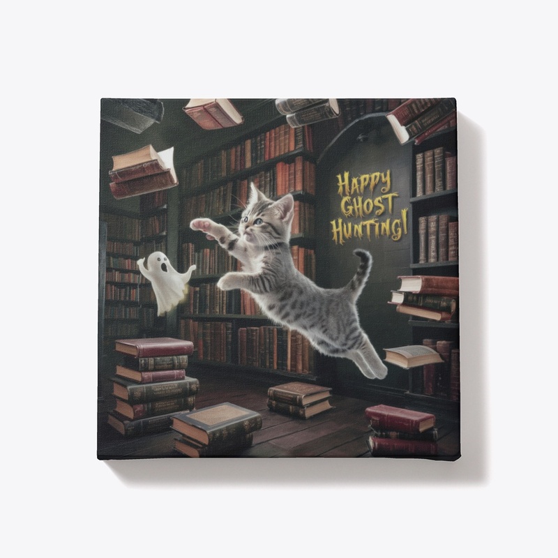 Kitten Ghost Chase Wall Art"