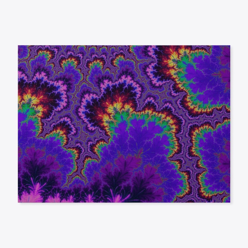 Colorful Trippy Hippie Rainbow Fractal