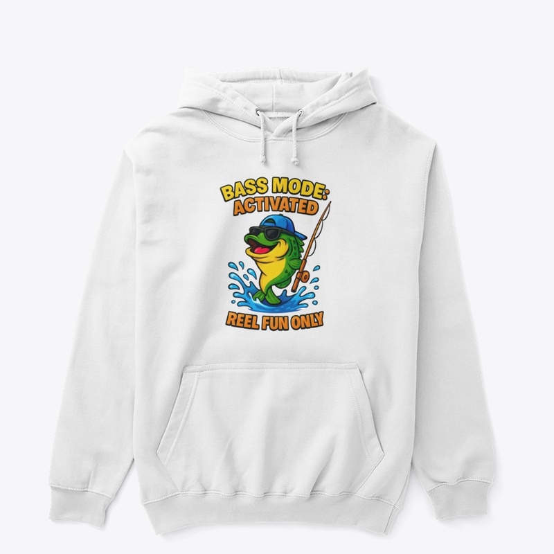 Bass Mode Fishing Fun Tee