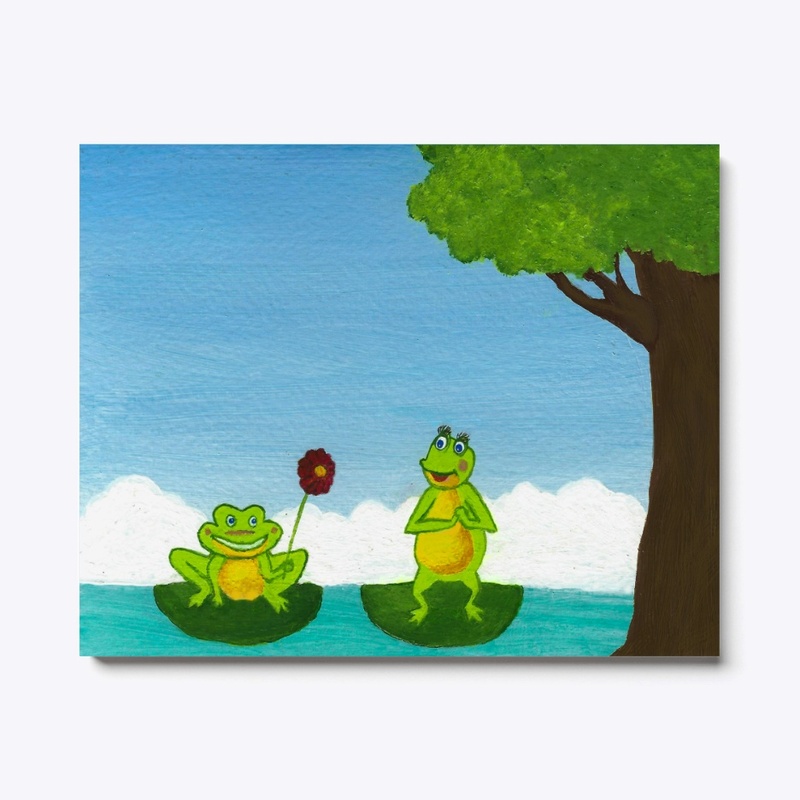 Frog's Proposal Art Print