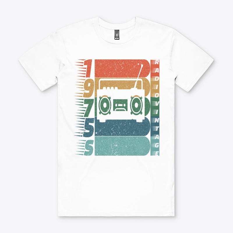 Radio Vintage 1975 T-shirt Design