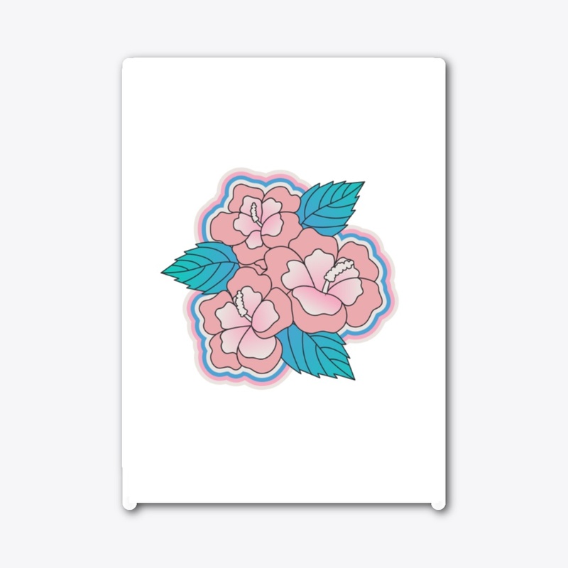 Trans Pride Flowers
