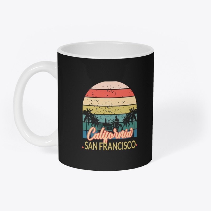 California sanfrancisco summer vector
