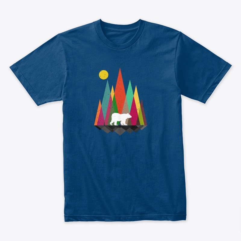 Bear Mint Retro Art Shirt