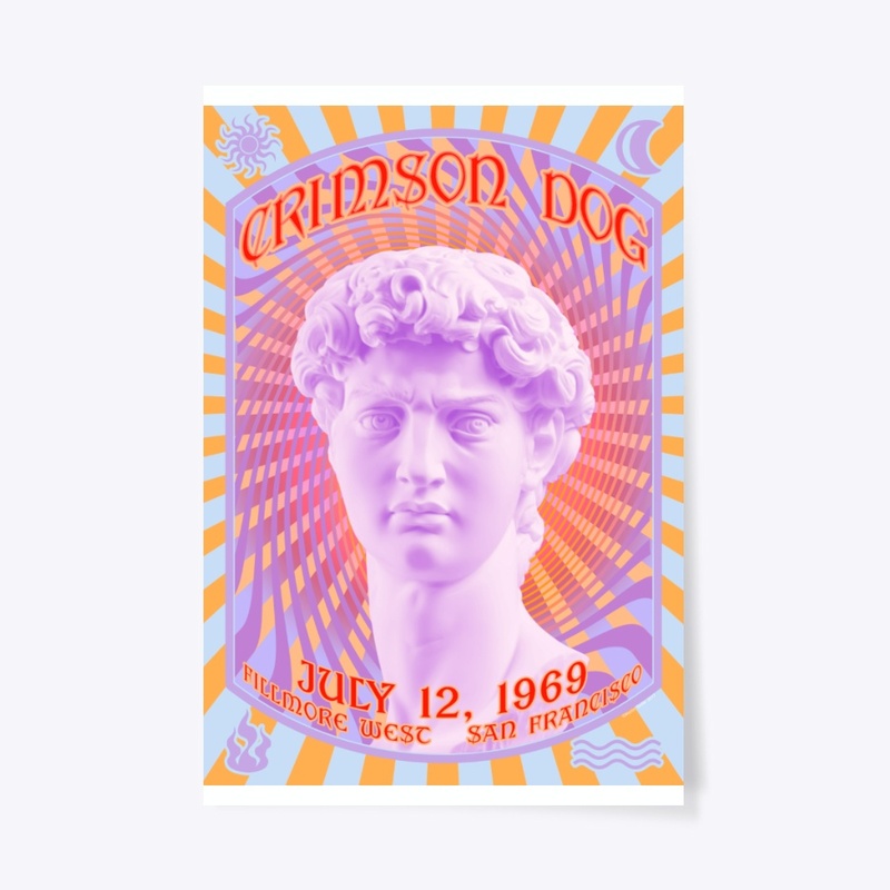 Psychedelic Poster - Crimson Dog