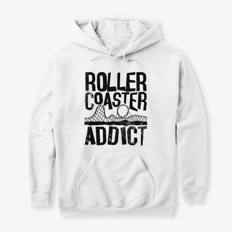 Roller Coaster Addict  / black handdrawn