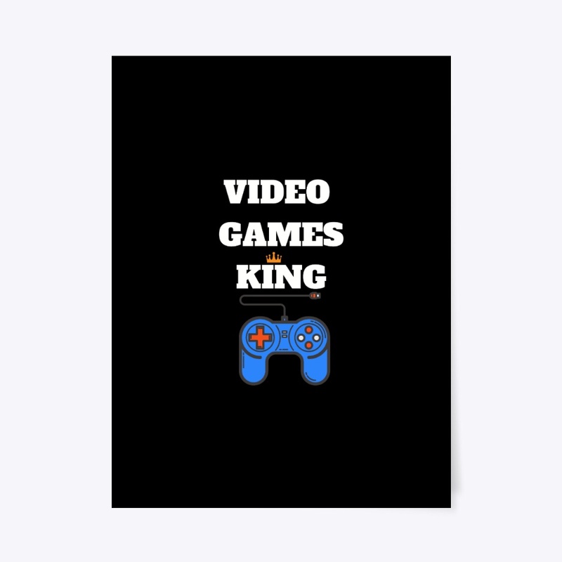 video games king tshirt