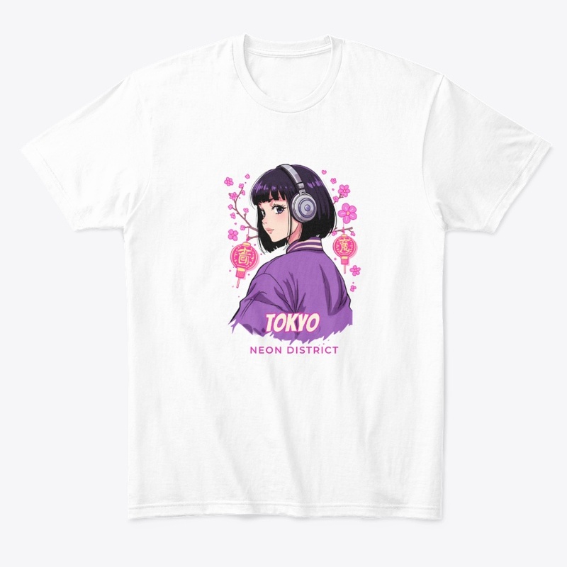 Tokyo Neon District Anime Girl