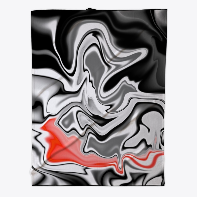 Black White dash of Red