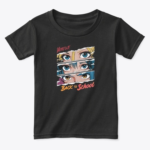 Back To School Design  Black Kaos Front