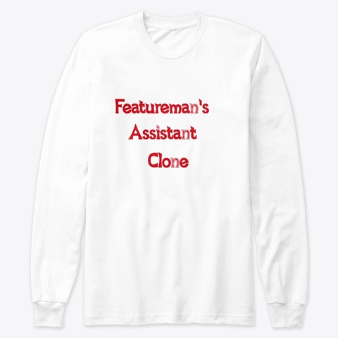 Featureman Long Sleeve Tee White Camiseta Front