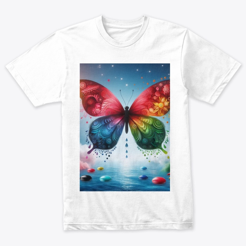 Aquatic Elegance : Butterfly on Water