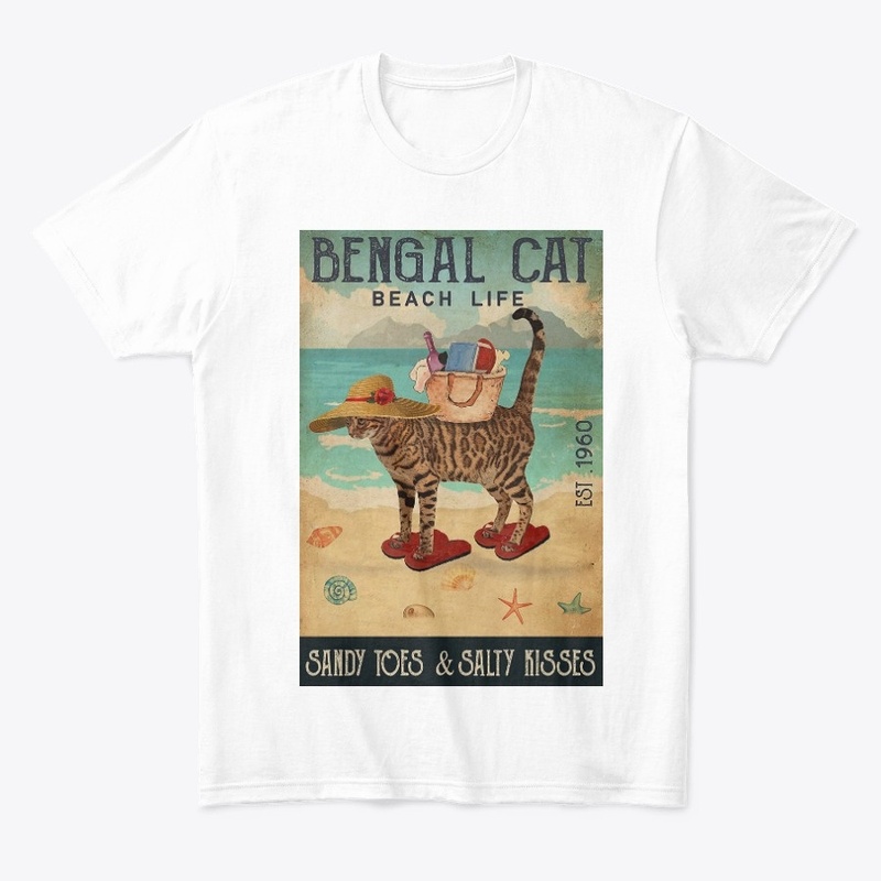 Beach Life Sandy Toes Bengal Cat 