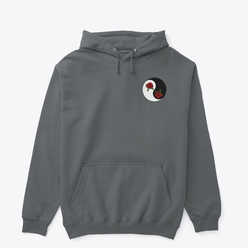 2021 negative and positive rose hoodie