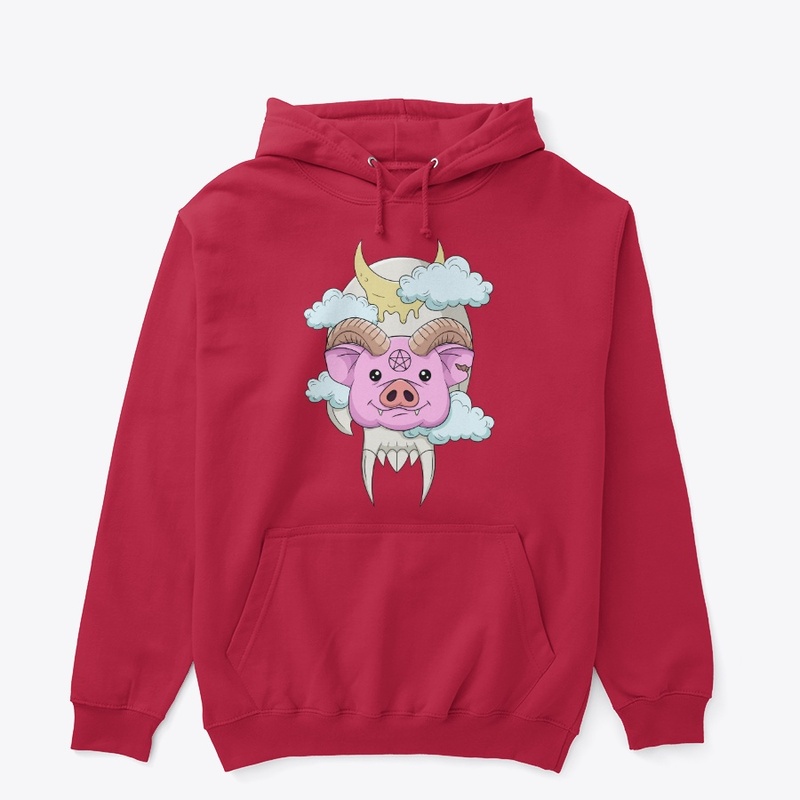 Pastel Goth Pig - Classic Hoodie