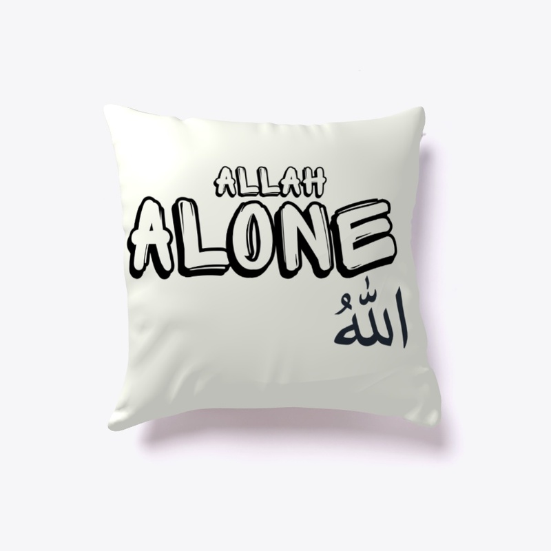 ALLAH ALONE T-SHIRT,ISLAMIC INSPIRATION.