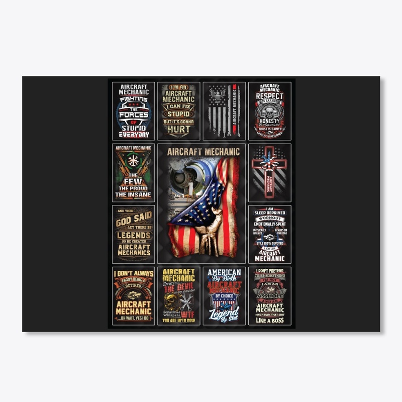 Awesome Aircraft Mechanic Collage