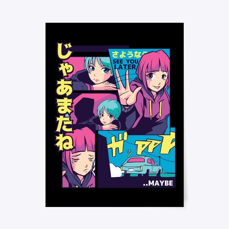 Anime Vaporwave See You Later Maybe