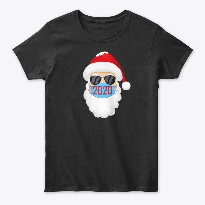 Santa In Sunglasses Wearing Mask Funny C