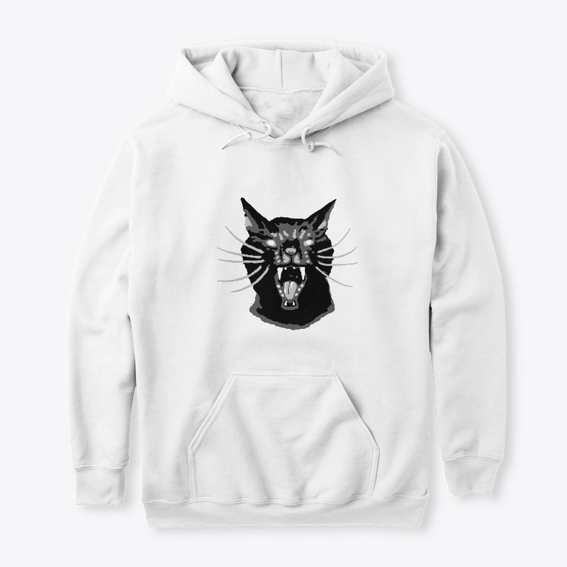 Angry Black Cat